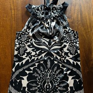 Black and gold sleeveless blouse - the limited